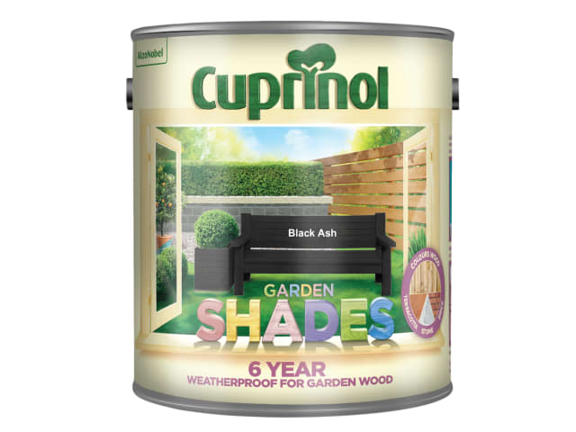 Cuprinol Garden Shades Black Ash 2.5L Weatherproof Wood Paint for Garden Use