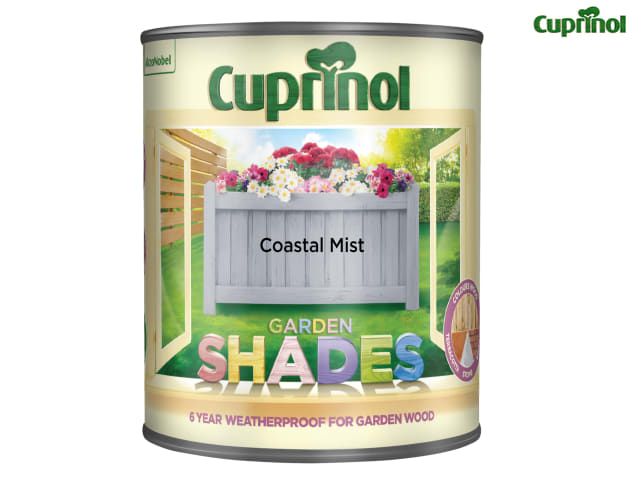 Cuprinol Garden Shades Coastal Mist 1 Litre Wood Paint for Sheds and Fences