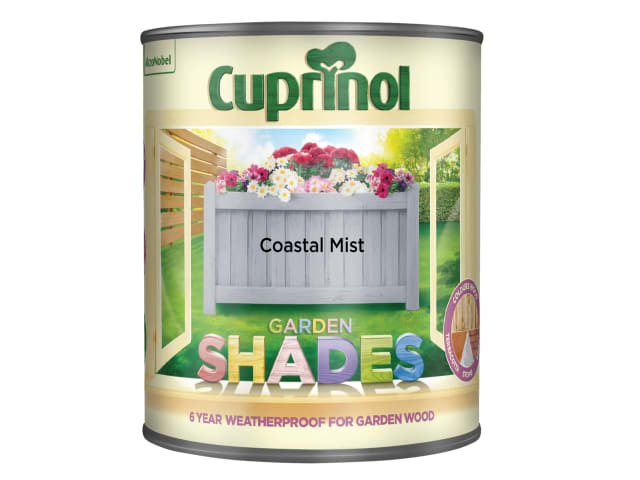 Cuprinol Garden Shades Coastal Mist 1 Litre Wood Paint for Sheds and Fences
