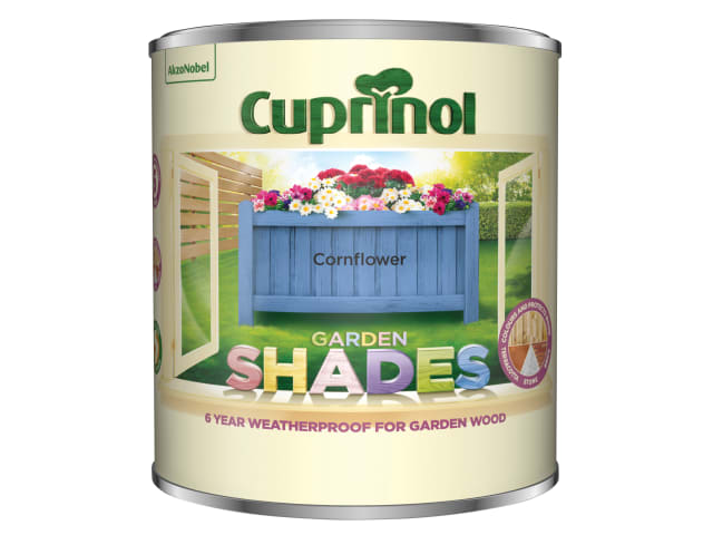Cuprinol Garden Shades Cornflower 1 Litre Weatherproof Wood Paint for Garden