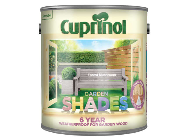 Cuprinol Garden Shades 2.5L Forest Mushroom Wood Protector for Sheds Fences