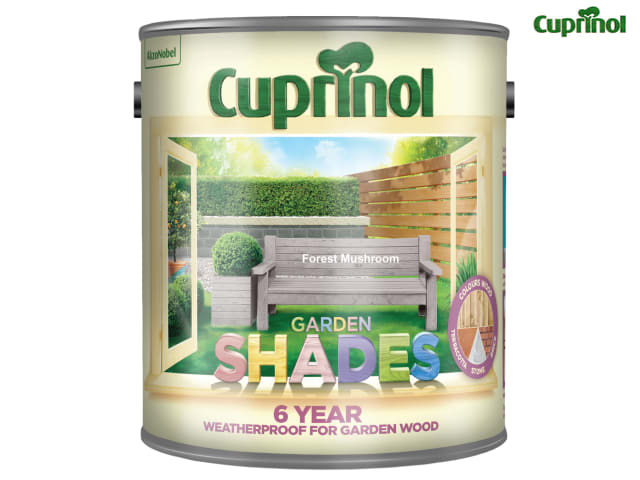 Cuprinol Garden Shades 2.5L Forest Mushroom Wood Protector for Sheds Fences