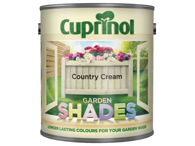 Cuprinol Garden Shades Country Cream 2.5L Weatherproof Wood Paint for Garden