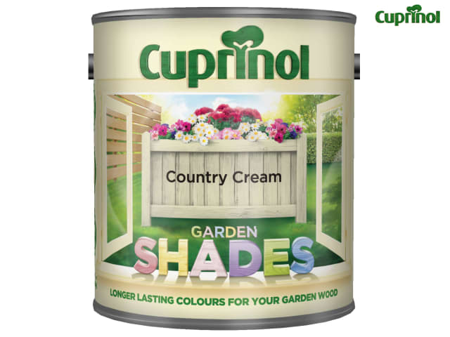 Cuprinol Garden Shades Country Cream 2.5L Weatherproof Wood Paint for Garden