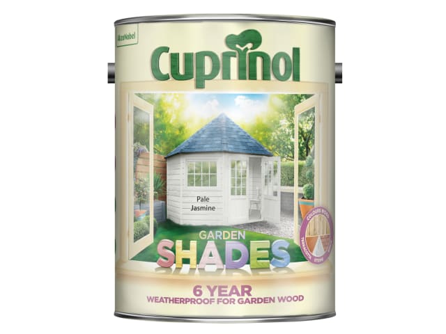 Cuprinol Garden Shades 5L Pale Jasmine Wood Paint for Sheds Fences & More