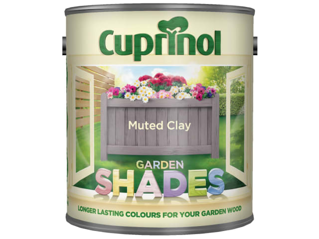 Cuprinol Garden Shades 1L Muted Clay Wood Paint for Sheds Fences & More