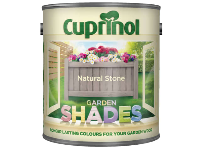 Cuprinol Garden Shades Natural Stone 2.5L Weatherproof Wood Paint for Garden