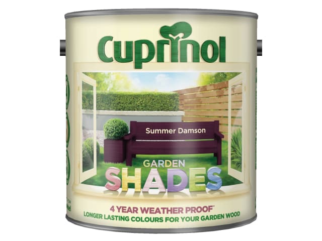 Cuprinol Garden Shades 2.5L Summer Damson Wood Paint for Sheds & Fences