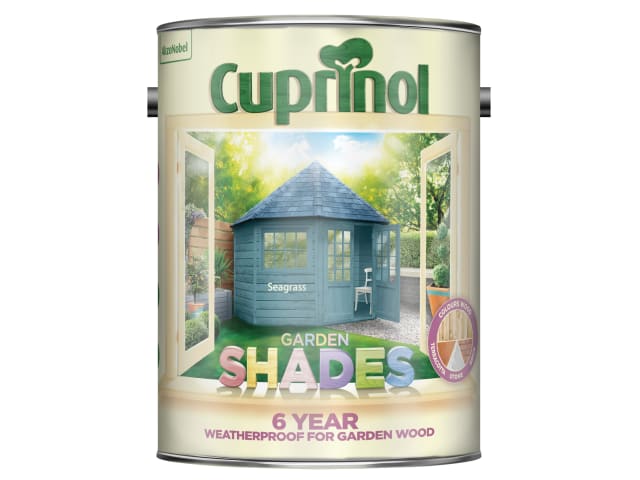 Cuprinol Garden Shades Seagrass 5L Weatherproof Wood Paint for Garden Use