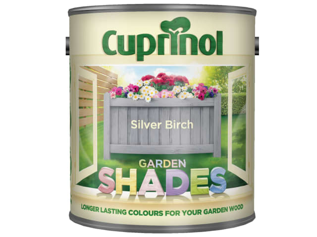 Cuprinol Garden Shades Silver Birch 1 Litre Wood Paint for Sheds and Fences