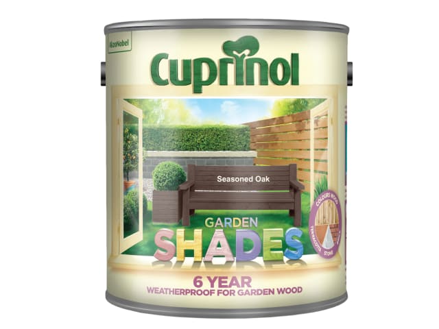Cuprinol Garden Shades 2.5L Seasoned Oak Wood Protector for Sheds & Fences