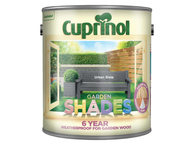 Cuprinol Garden Shades Urban Slate 2.5L Wood Paint for Sheds and Fences