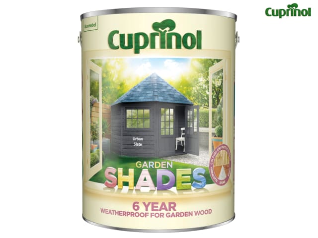 Cuprinol Garden Shades Urban Slate 5L Wood Paint for Sheds Fences and More