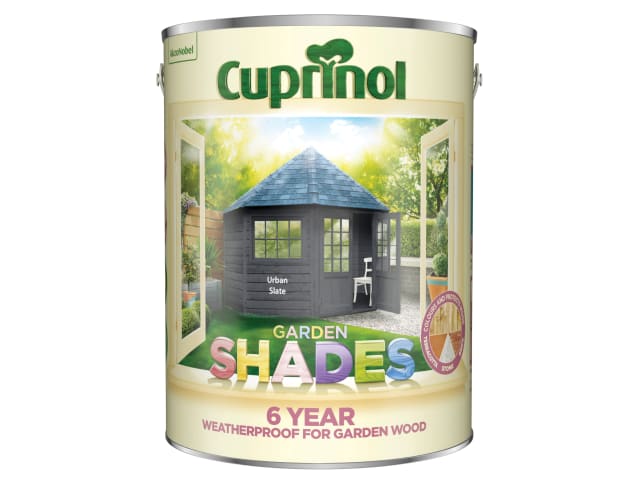 Cuprinol Garden Shades Urban Slate 5L Wood Paint for Sheds Fences and More