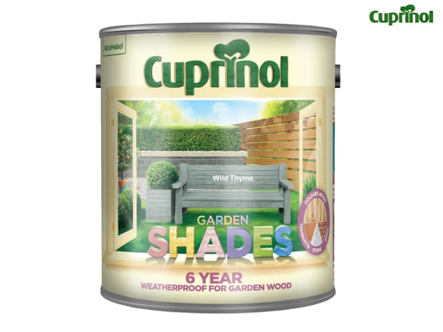 Cuprinol Garden Shades Wild Thyme 2.5L Weatherproof Wood Paint for Garden
