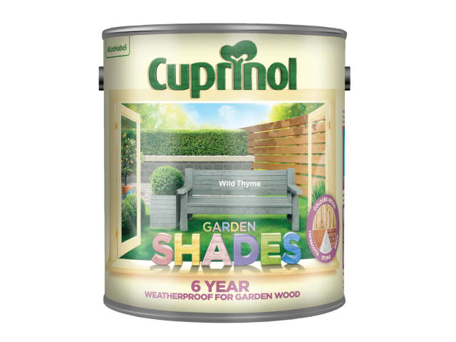 Cuprinol Garden Shades Wild Thyme 2.5L Weatherproof Wood Paint for Garden