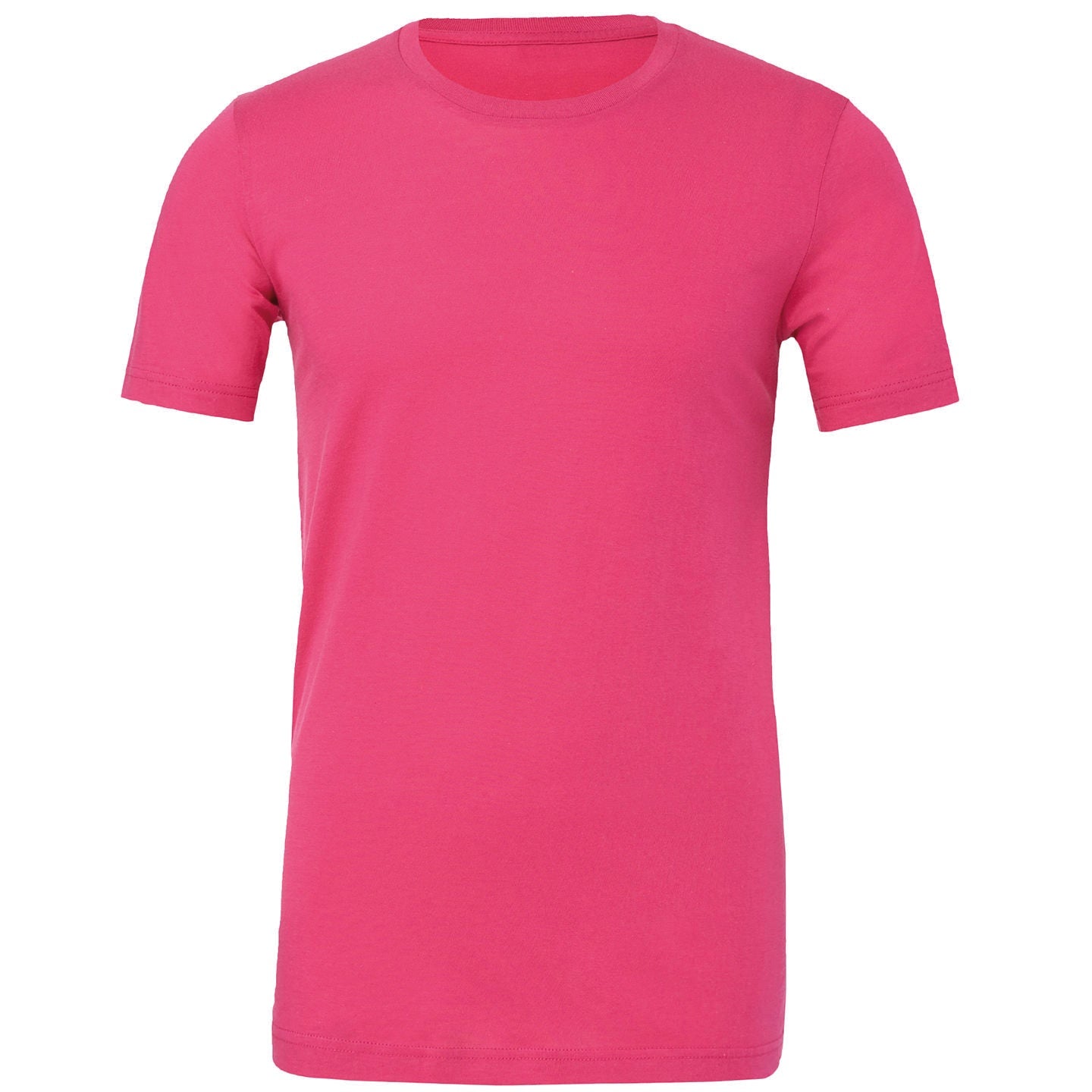 Bella Canvas Unisex Jersey Crew Neck T-Shirt Berry Short Sleeve Cotton Fit