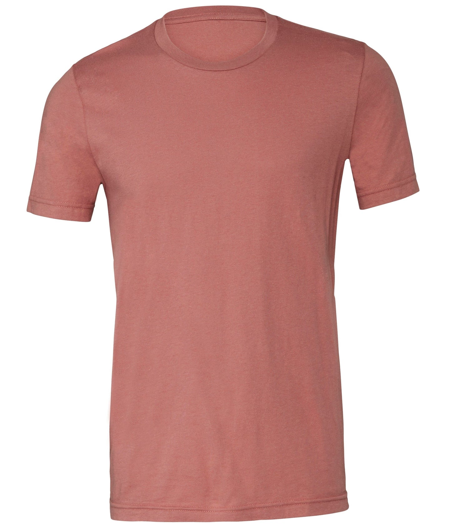 Bella Canvas Unisex Jersey Crew Neck T-Shirt Mauve 100% Cotton Slim Fit