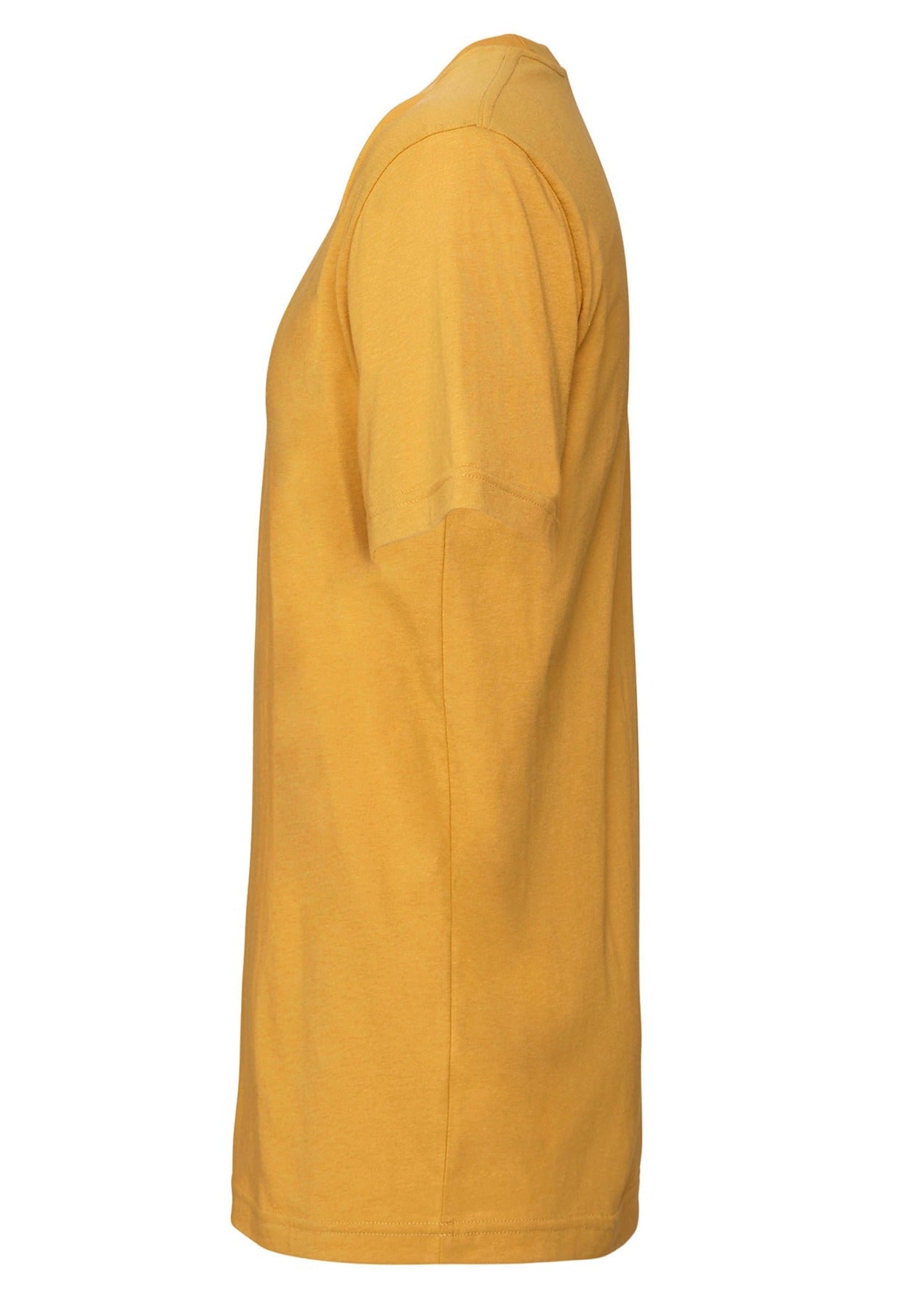 Bella Canvas Unisex Jersey Crew Neck T-Shirt Mustard Short Sleeve Fitted