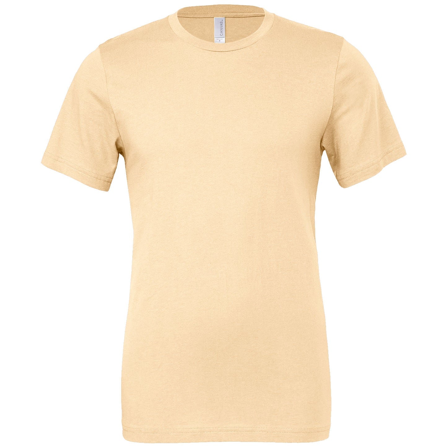 Bella Canvas Unisex Jersey Crew Neck T-Shirt Natural 100% Cotton Slim Fit