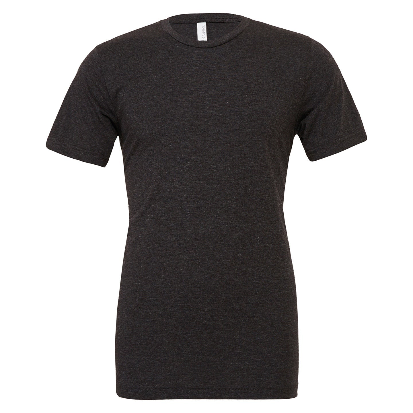 Bella Canvas Unisex Triblend Crew Neck T-Shirt Charcoal-Black Soft Fit
