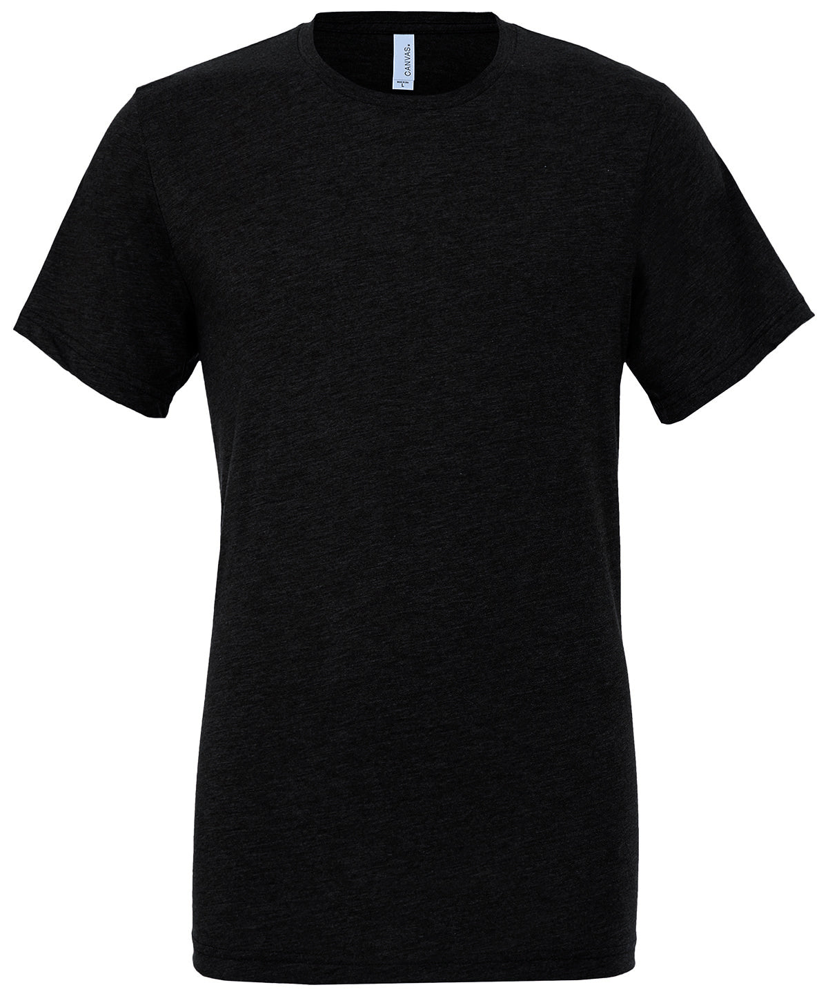 Bella Canvas Unisex Triblend Crew Neck T-Shirt Solid Black Soft Fit XS-2XL