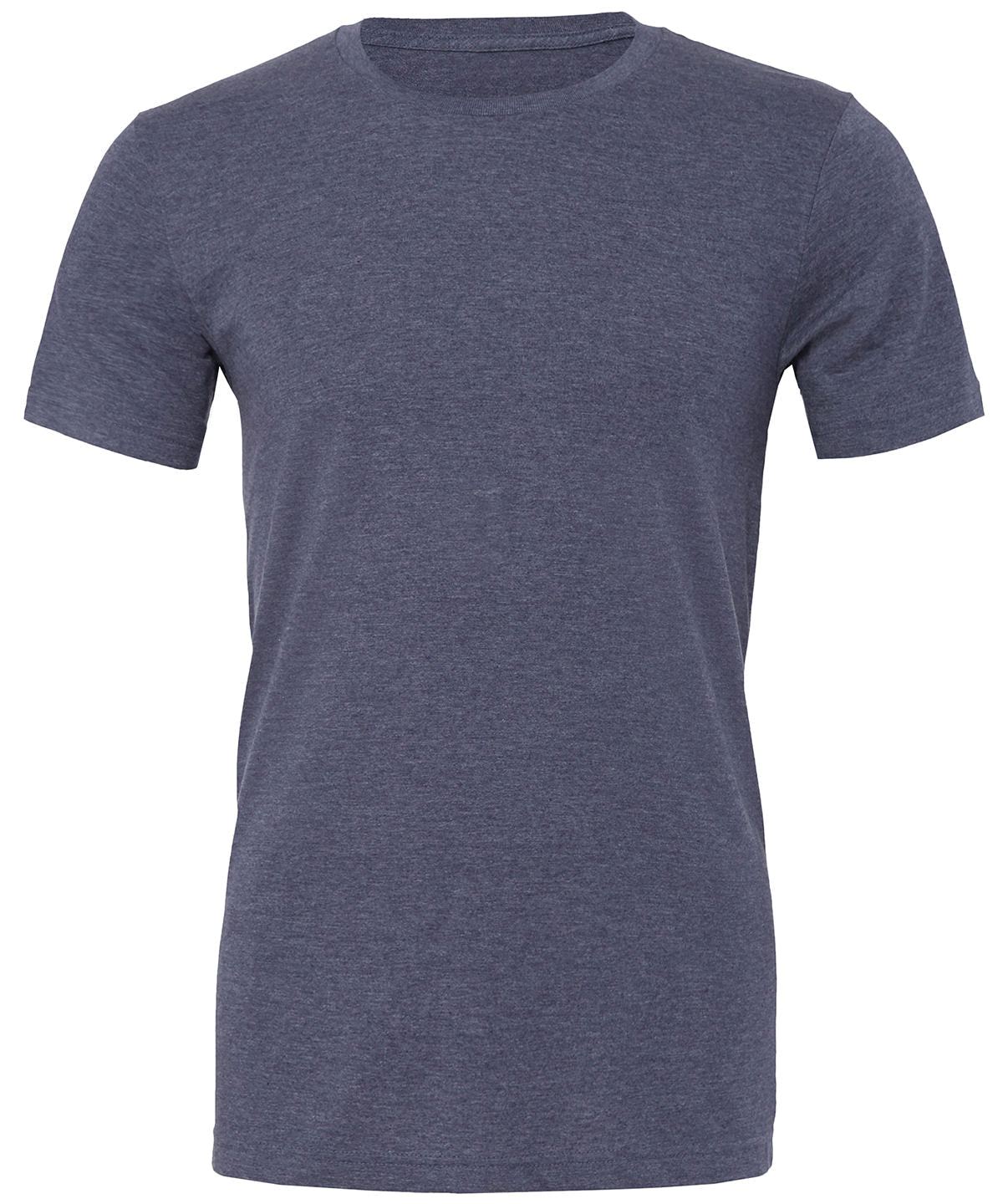 Bella Canvas Unisex Heather CVC Short Sleeve T-Shirt Heather Navy Size XS-3XL