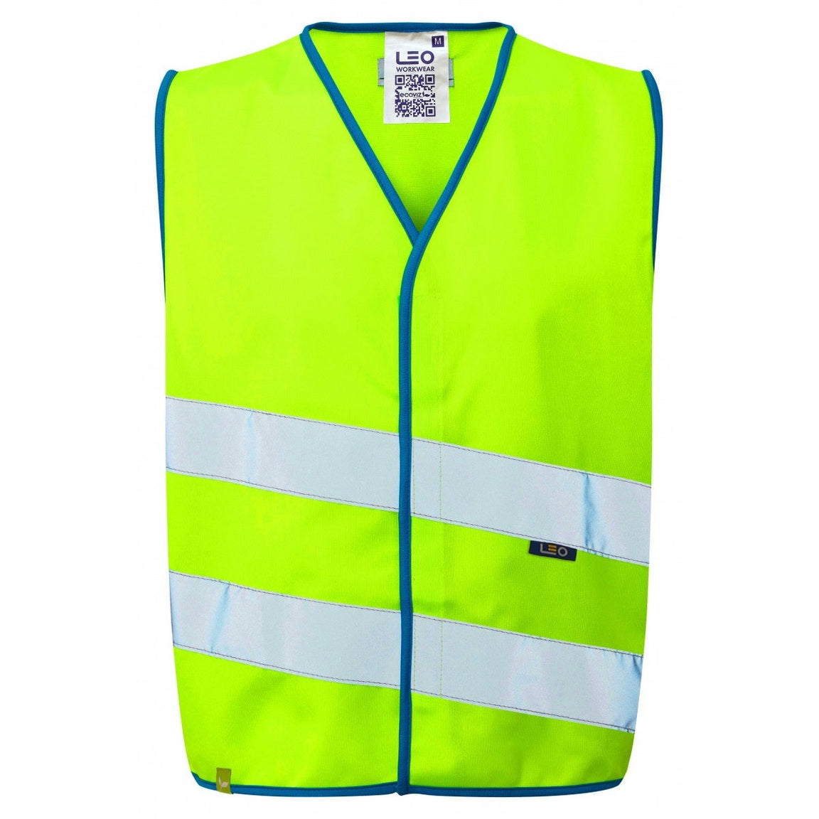 Leo Workwear EcoViz Children's Waistcoat EN 17353 Neon Stars XS-XL Reflective