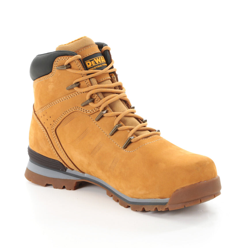 DeWalt Carlisle 6 Eyelet Nubuck Safety Boots Steel Toe Rubber Outsole Comfort