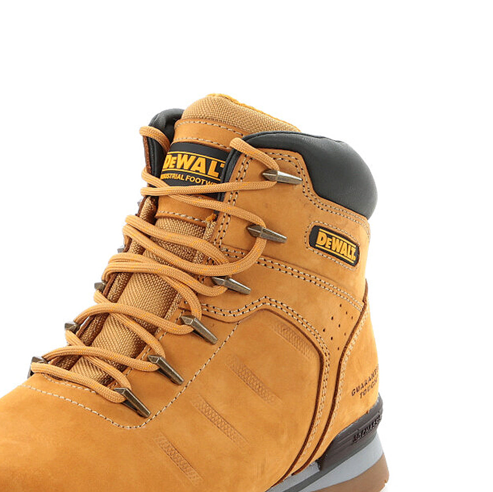 DeWalt Carlisle 6 Eyelet Nubuck Safety Boots Steel Toe Rubber Outsole Comfort