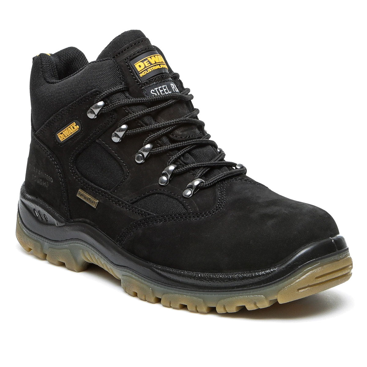 DeWalt Waterproof Safety Hiker Boots Steel Toe Nubuck Leather Comfort Fit