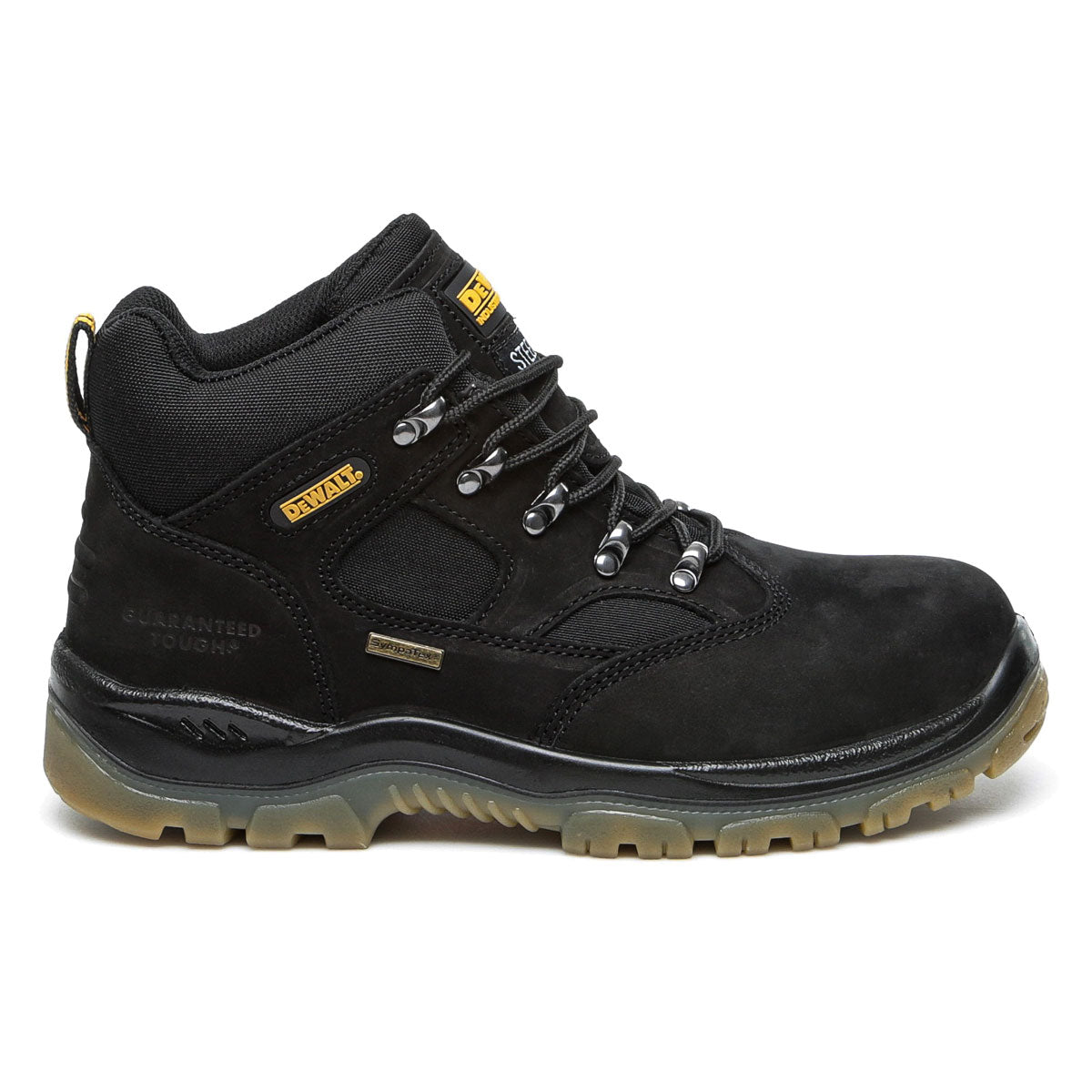 DeWalt Waterproof Safety Hiker Boots Steel Toe Nubuck Leather Comfort Fit