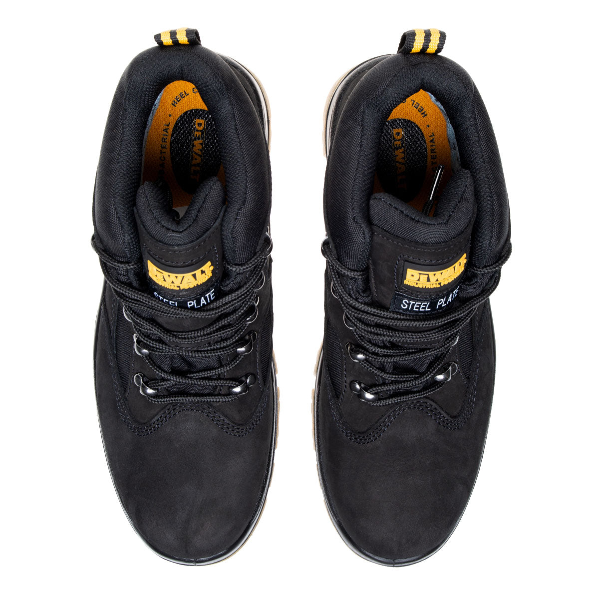 DeWalt Waterproof Safety Hiker Boots Steel Toe Nubuck Leather Comfort Fit