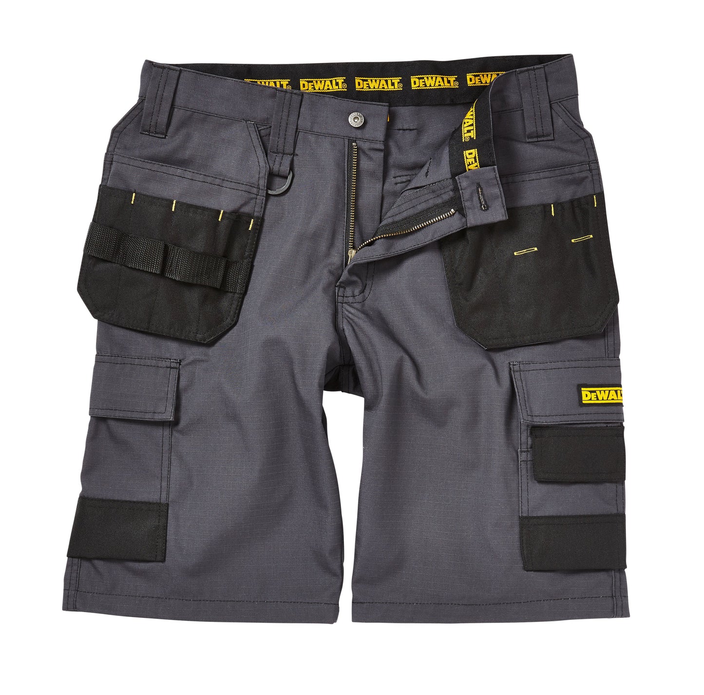 DeWalt Cheverley Rip Stop Work Shorts with Holster Pockets and Comfort Fit