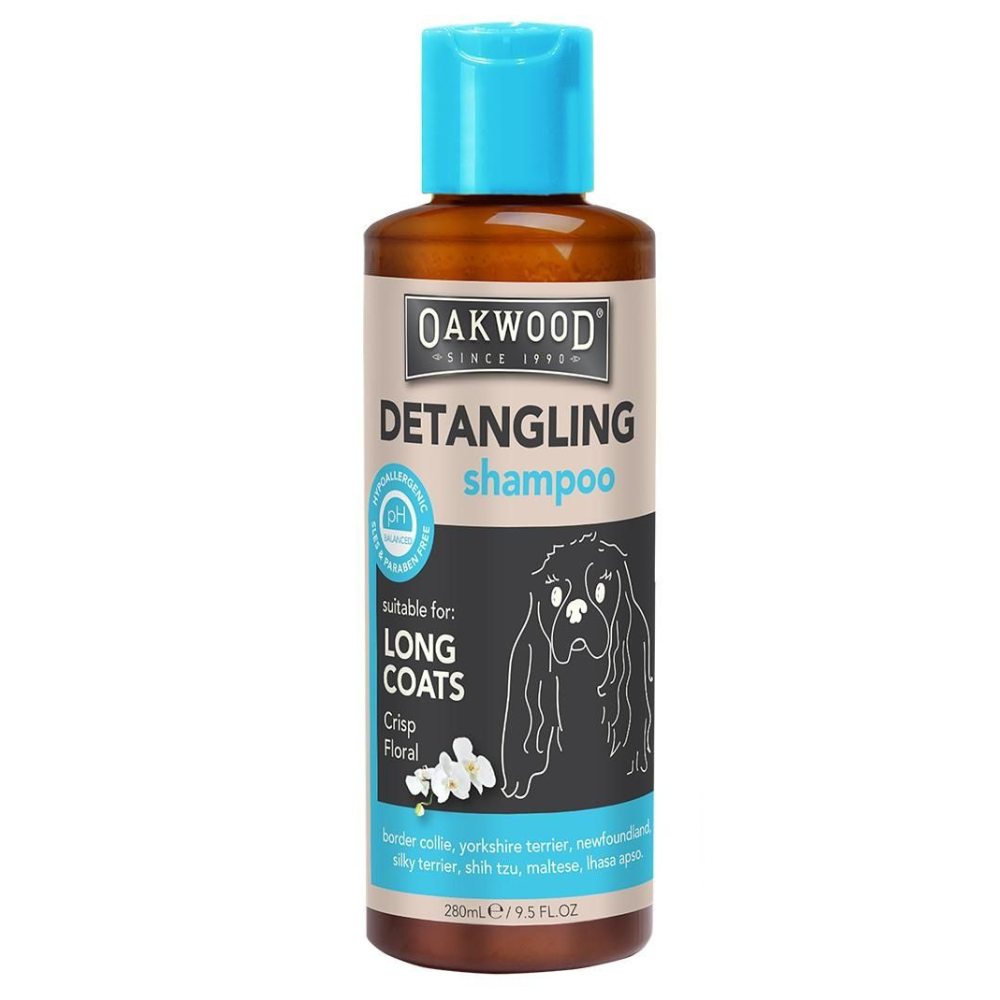 Oakwood Detangling Shampoo Crisp Floral For Long Coats With Aloe Vera
