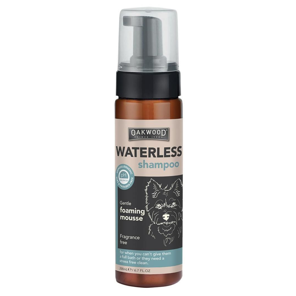 Oakwood Waterless Shampoo Foaming Mousse for Quick Pet CleanUp
