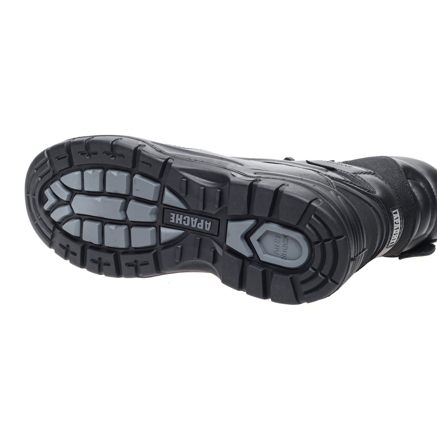Apache Combat High Leg Safety Boots Black Leather Waterproof Composite Toe