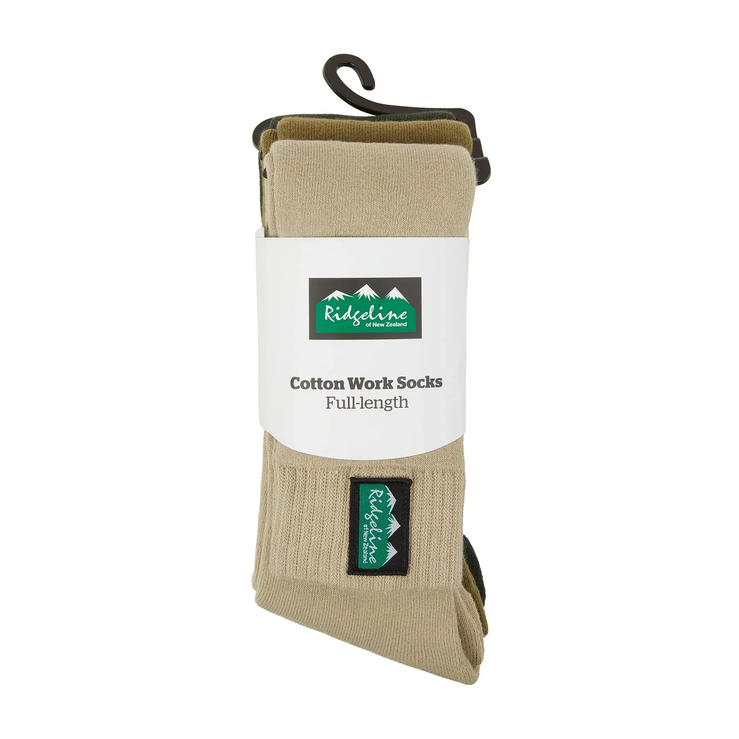 Ridgeline Cotton Full Length Work Socks Durable Comfortable Underfoot