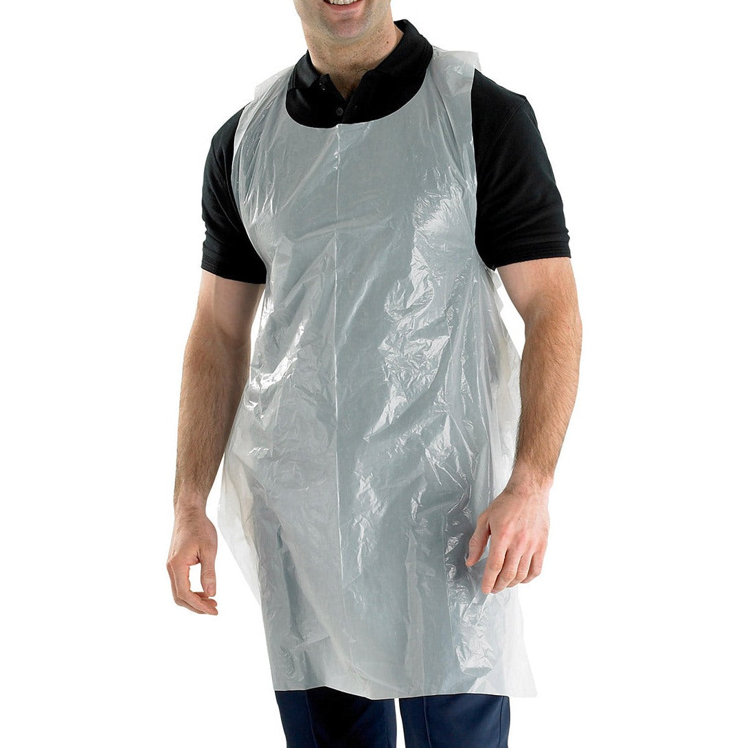 Beeswift Disposable Apron Halter Neck Fluid Resistant 42"x27" Pack of 10