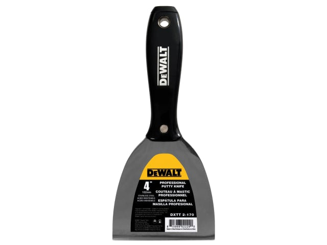 DEWALT 100mm Jointing Filling Knife Stainless Steel Blade Ergonomic Handle