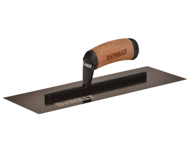 DEWALT 14in Gold Stainless Steel Finishing Trowel with Comfortable Handle