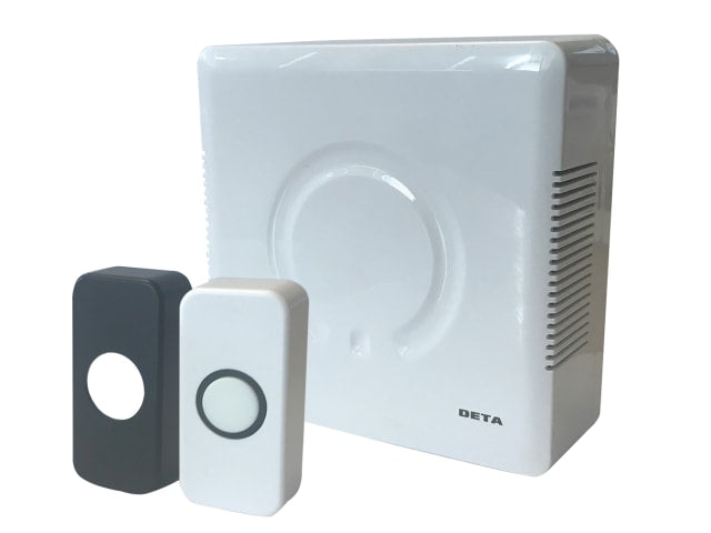 Deta Vimark Wired Door Bell Chime Kit with Two Tone Sounder and Covers