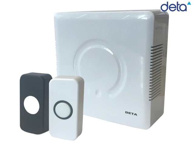 Deta Vimark Wired Door Bell Chime Kit with Two Tone Sounder and Covers