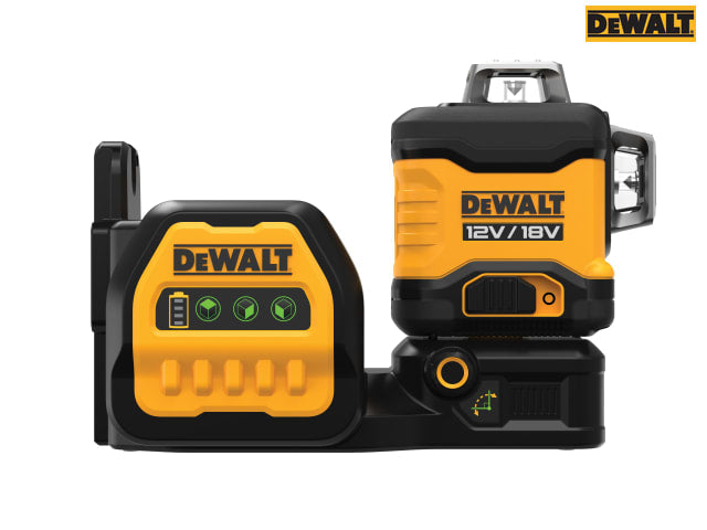 DEWALT DCE089NG18 Green Multi-Line Laser 3 x 360Â° Self-Levelling Bare Unit