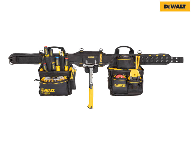 DEWALT DWST40603 Pro Tool Rig with Pouches and Padded Belt for Easy Access