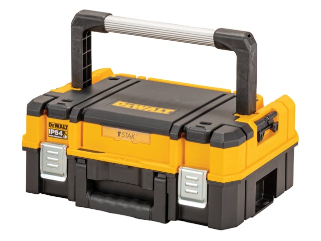 DEWALT TSTAK 2.0 Shallow Toolbox with Long Handle, IP54 Dust & Water Proof