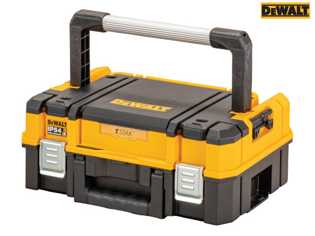 DEWALT TSTAK 2.0 Shallow Toolbox with Long Handle, IP54 Dust & Water Proof