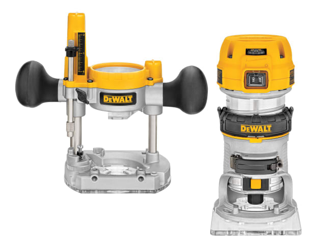 DEWALT D26204K 1/4in Plunge & Fixed Base Router 900W Variable Speed 240V
