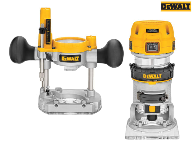 DEWALT D26204K 1/4in Plunge & Fixed Base Router 900W Variable Speed 240V