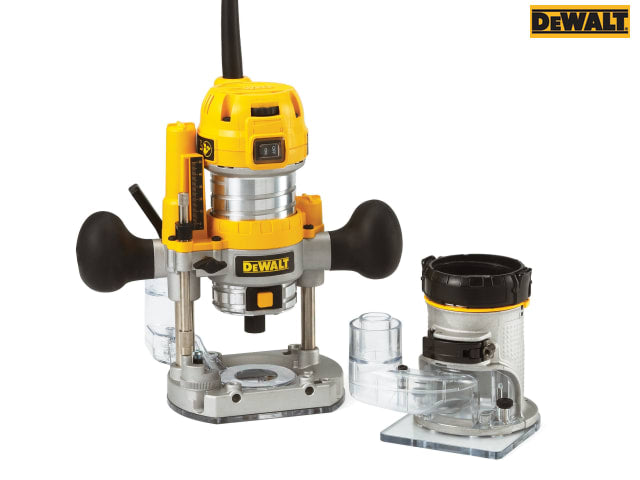 DEWALT D26204K 1/4in Plunge & Fixed Base Router 900W Variable Speed 240V